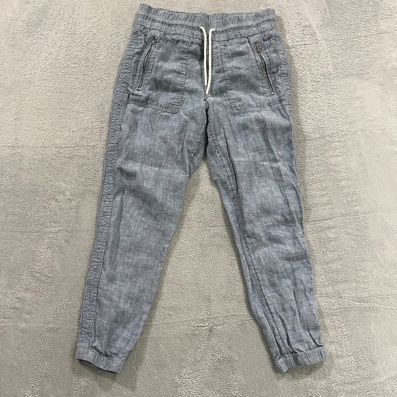 Athleta Pants - Athleta Linen Jogger Pants Women's 6 Cabo Drawstring Elastic‎ Pockets Boho